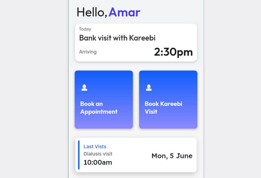 Kareebi mobile app